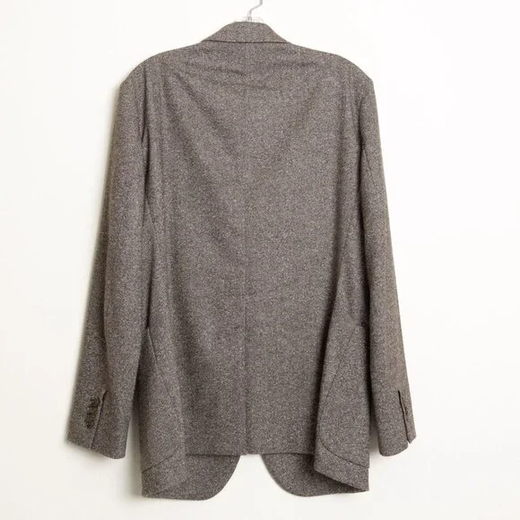 Banana Republic Italian Tweed Brown Suit 2pcs Jacket 42R Pants 36R - Picture 4 of 16